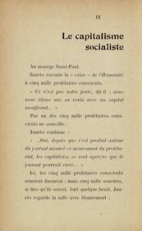 IX [X] Le capitalisme socialiste