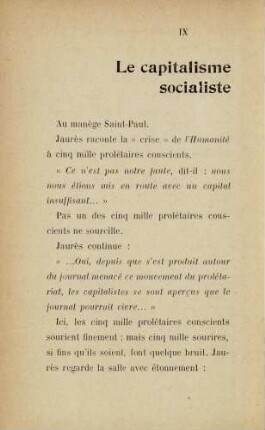 IX [X] Le capitalisme socialiste