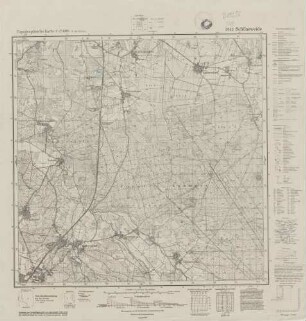 3845 (alte Nr.: 2110) Schöneweide, Topographische Karte 1:25000 (4cm - Karte)