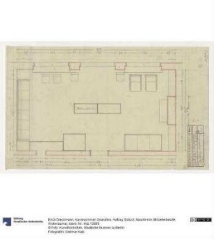 Kaminzimmer, Grundriss (Auftrag Götsch, Musikheim)