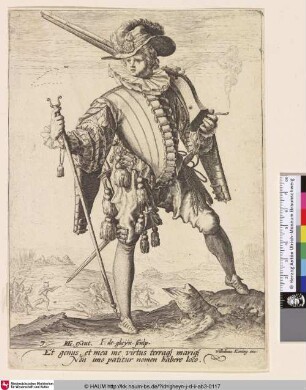 [Soldat mit Arkebuse; Soldier with arquebus]