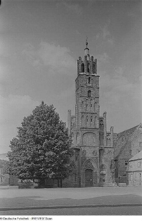 Brandenburg. Altstädtisches Rathaus (um 1470-1480), Turmoberteil von 1826