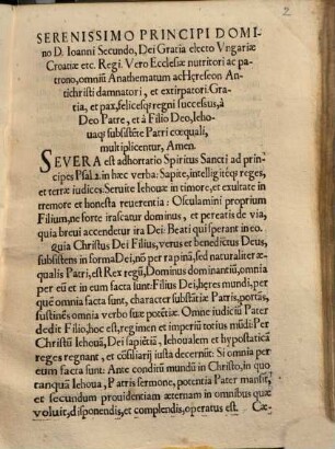 Brevis confessio pastorum ad synodum Debrecii celebratam 24 - 26 Febr. 1567 convocatorum ...