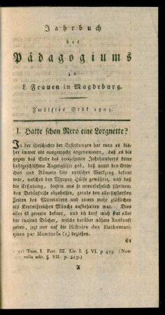 Zwölftes Stük 1803