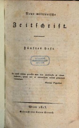 Neue militärische Zeitschrift. 1813, 2