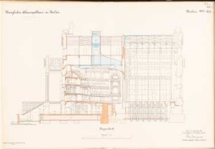 Schauspielhaus, Berlin Umbau: Längsschnitt 1:100