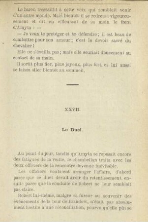 XXVII. Le Duel