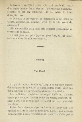 XXVII. Le Duel
