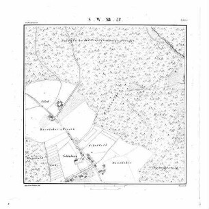 Kartenblatt SW XII 42 Stand 1837