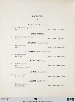 Tableaux (Nr. 5-11)