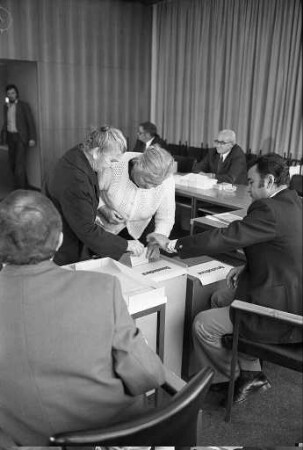 Kommunalwahl und Wahl des Ortschaftsrats in Neureut am 20. April 1975