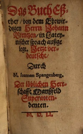Das Buch Esther ... ausgelegt