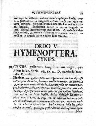 Ordo V. Hymenoptera