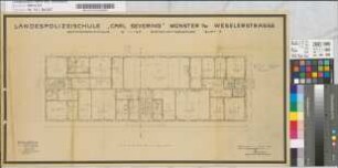 Landespolizeischule "Carl Severing", Wirtschaftsgebäude (Bestandszeichnung)