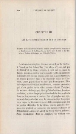 Chapitre III: Les pays distributaires et les colonies