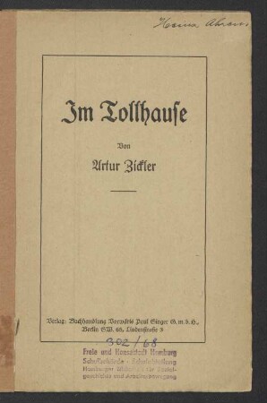 Im Tollhause