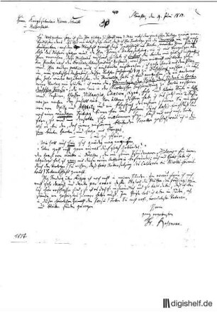 40: Brief von Christian Friedrich Raßmann an Klamer Schmidt
