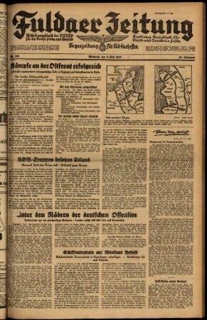 Ausgabe vom Mittwoch, den 09. Juli 1941.