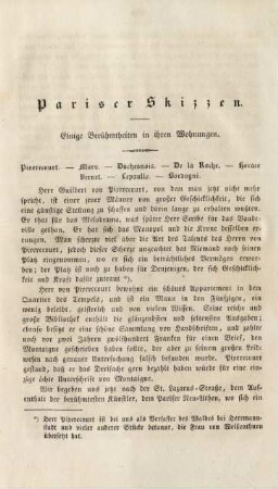 Pariser Skizzen. Einige Berühmtheiten in ihren Wohnungen