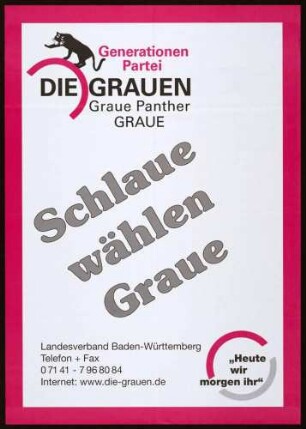 Die Grauen/Graue Panther/Generationenpartei, Europawahl 2004