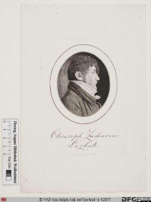 Bildnis Christoph Zacharias Lozbek (Lotzbeck)