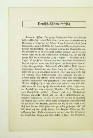 Deutsch-Südwestafrika