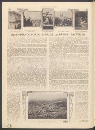 Peregrinando por el suelo de la patria: Zacatecas
