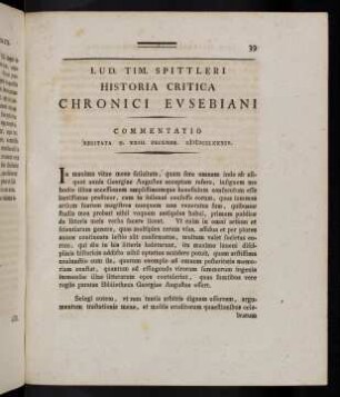 39-67, Historia critica Chronici Eusebiani