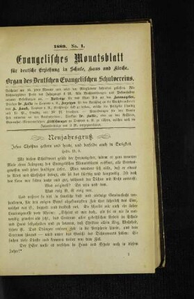 Neujahrsgruß : Jesus Christus gestern und heute, und derselbe auch in Ewigkeit ; Hebr. 13, 8