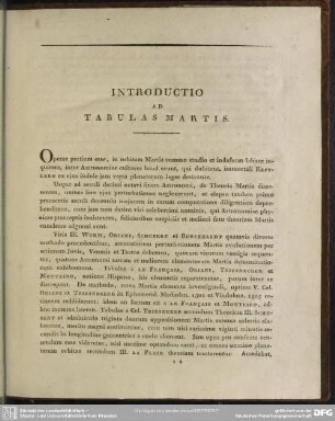 Introductio ad Tabulas Martis