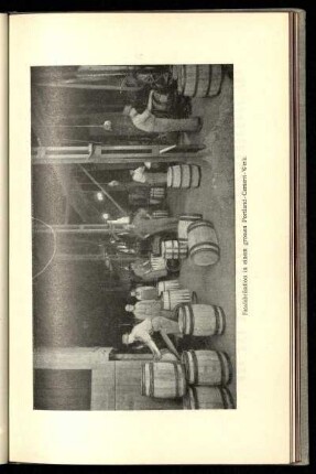 Fassfabrikation in einem grossen Portland-Cement-Werk.