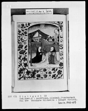 Stundenbuch — Geburt Christi, Folio 48verso