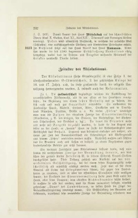Zeitalter des Absolutismus