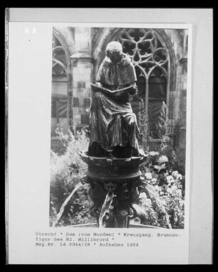 Brunnenfigur des Heiligen Willibrord