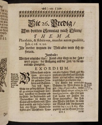 291-302, Die 26. Predig.
