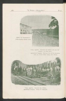 [Fotogravura do] Comp. Agrícola. - Operarios das officinas.
