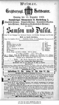 Samson und Dalila