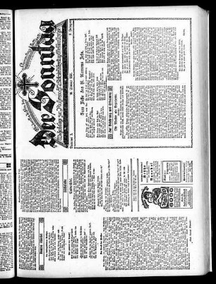 Der Sonntag. 1920-1922