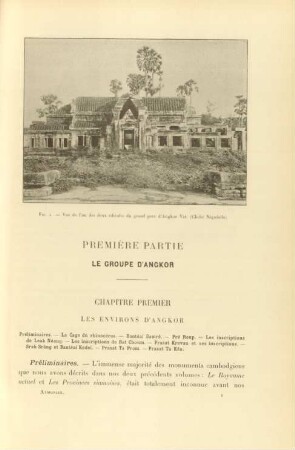 Première partie. Le Groupe d'Angkor