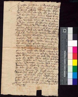 Wilhelm von Mühlen auf Bertelsdorf (zur Mühle zu Bartelßtroff gesessen) bestätigt dem Rat von Bautzen den Empfang des Halbjahreszinses von 30 Talern aus 500 Talern testamentarisch vererbten Darlehen auf dem Leipziger Michaelismarkt.