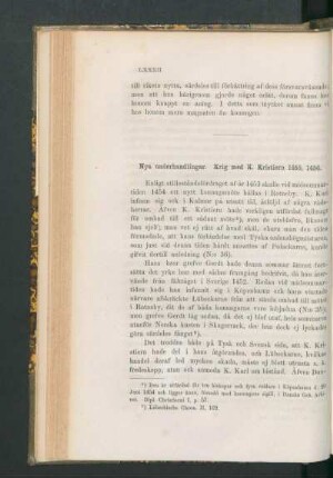 Nya underhandlingar. Krig med K. Kristiern 1455, 1456.
