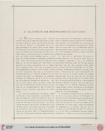 II. Erläuterung der photographischen Aufnahmen
