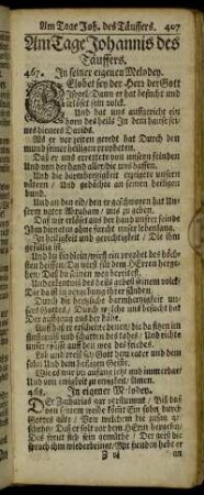 Am Tage Johannis des Täuffers.