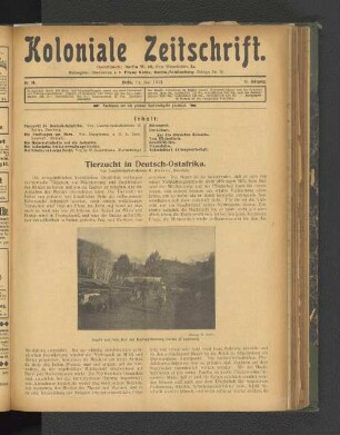 Tierzucht in Deutsch-Ostafrika.