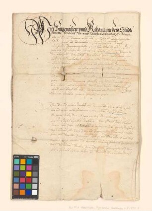 Altmärkische und prignitzsche Städte verschreiben sich Asmus Louwe, Bürger zu Salzwedel, über 400 Taler.