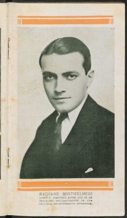 [Fotografía de] Richard Bosthelmess