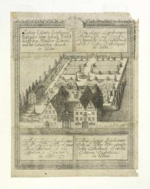 Hirschstraße 14/16. Gasthof "Zum Goldenen Hirsch". Um 1790