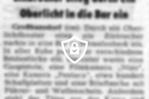 Einbrecher stieg durch ein Oberlicht in die [Name maskiert]