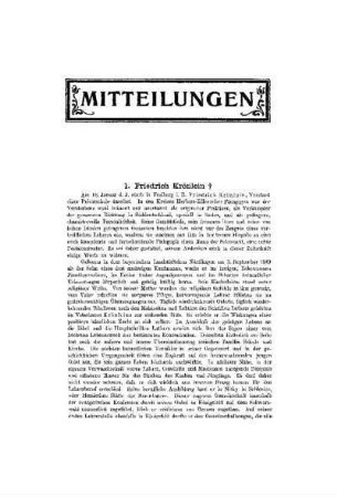 Nachruf : Friedrich Krönlein