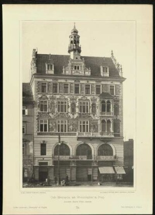 Tafel 78. Café Metropole, am Wenzelplatz in Prag. Architekt: Baurat Wiehl